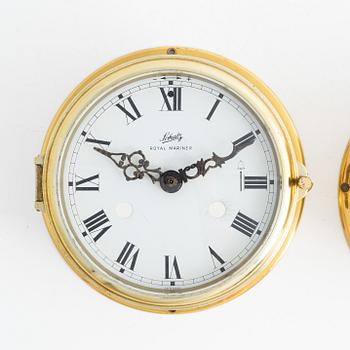 A barometer and a ship's clock, Schatz, second half of the 20th century.