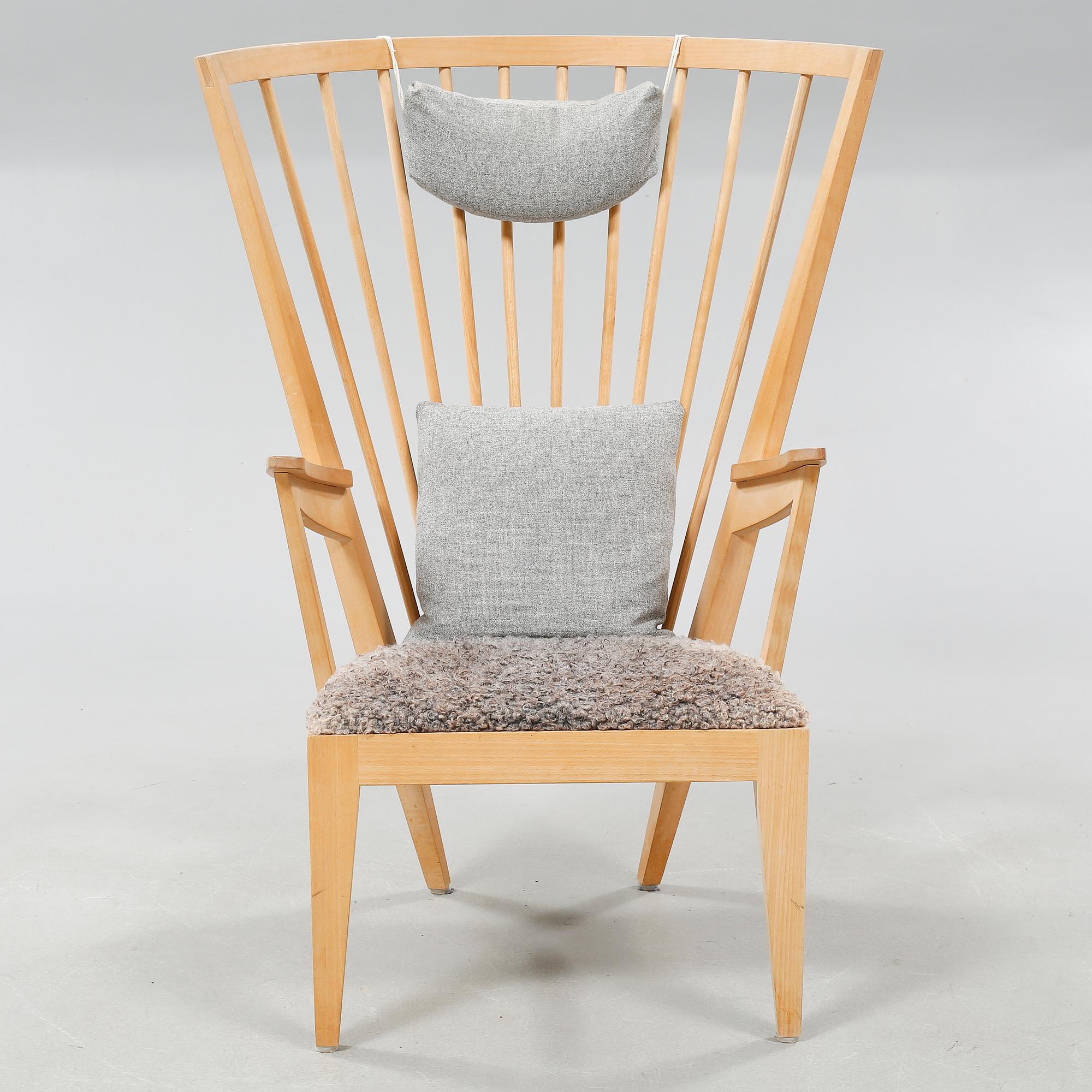 An Norrgavel armchair by Nirvan Richter named "Länstol".