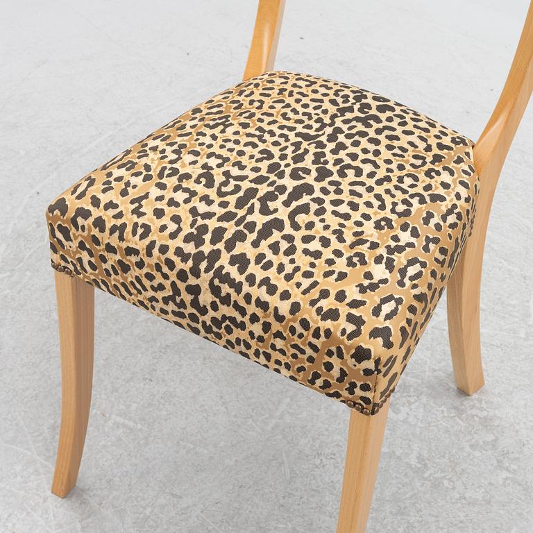 Josef Frank, a beech and walnut chair, model B 300, Svenskt Tenn, the model designed in 1925.