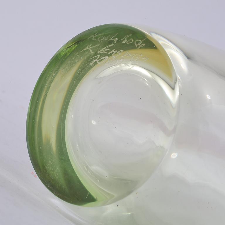 VAS, glas, Kjell Engman, Kosta Boda, sent 1900-tal.