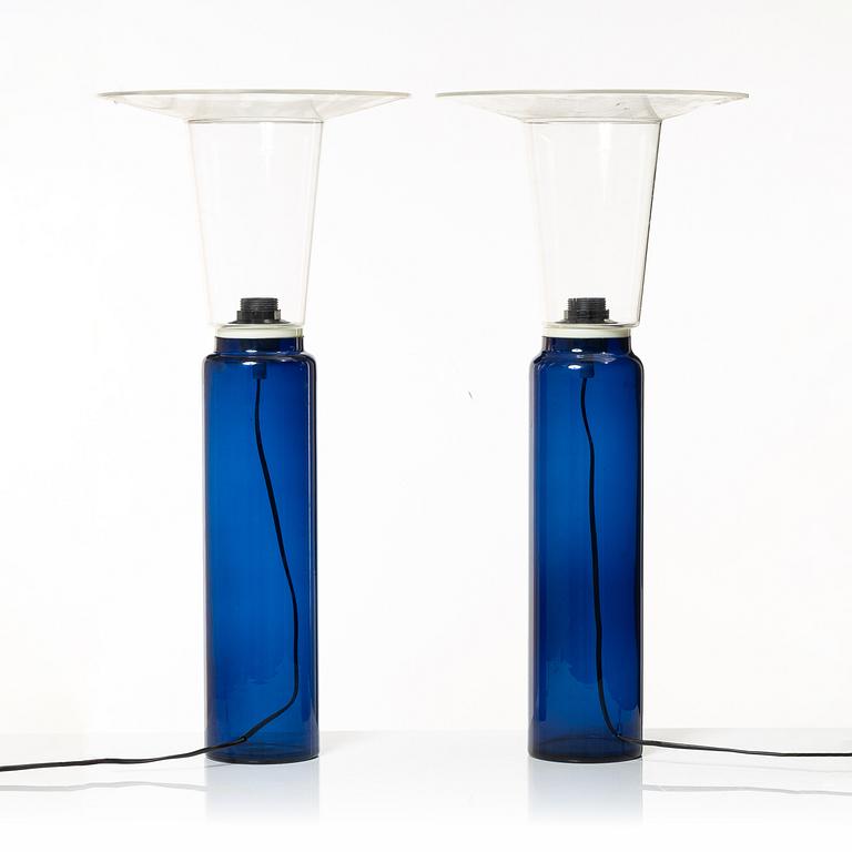 Uno & Östen Kristiansson, a pair of table lamps, Luxus, Vittsjö.
