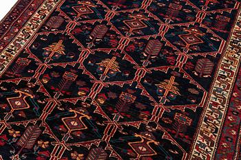 An antique Harchegan carpet, Chahar Mahal and Bakhtiari area, c. 300 x 160 cm.