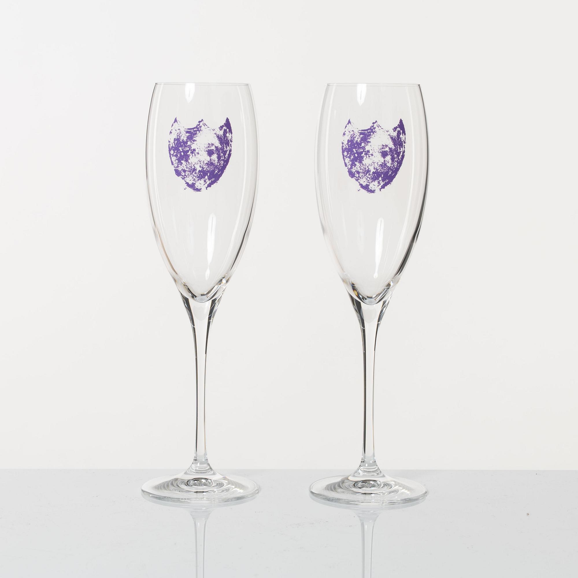 Dom Perignon, Champagneglas, 8 st, Andy Warhol Tribute Collection.