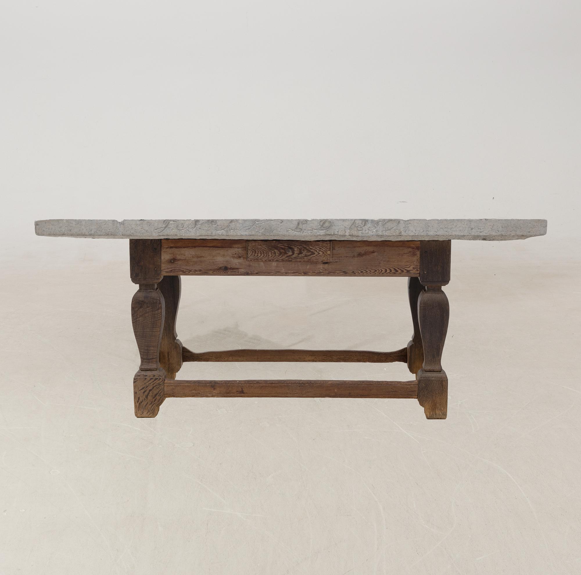 Stone table, Southern Sweden 19th century.