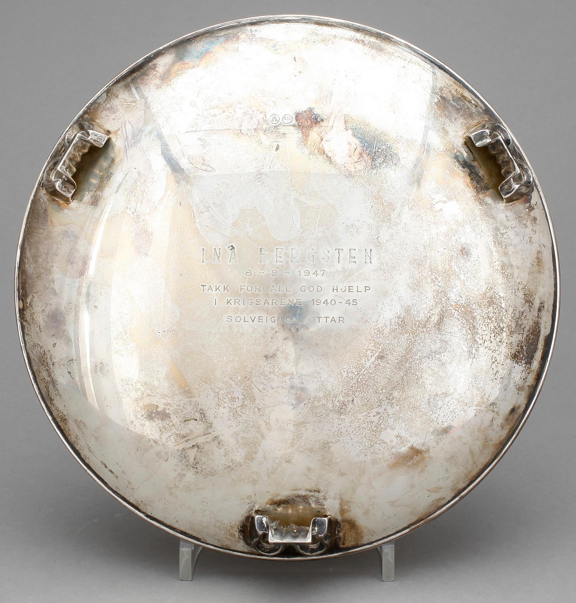 FAT, silver, troligen Norge, 1900-tal. Vikt ca 402g.