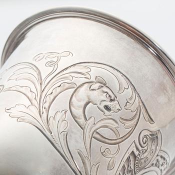 POKAL, Köpenhamn, kontrollör Simon Groth, 1891 (?), silver, vikt ca 240 g.