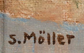 SIGURD MÖLLER, olja på duk, signerad.