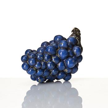 Hans Hedberg, a faience sculpture of a bunch of grapes, Biot, France.