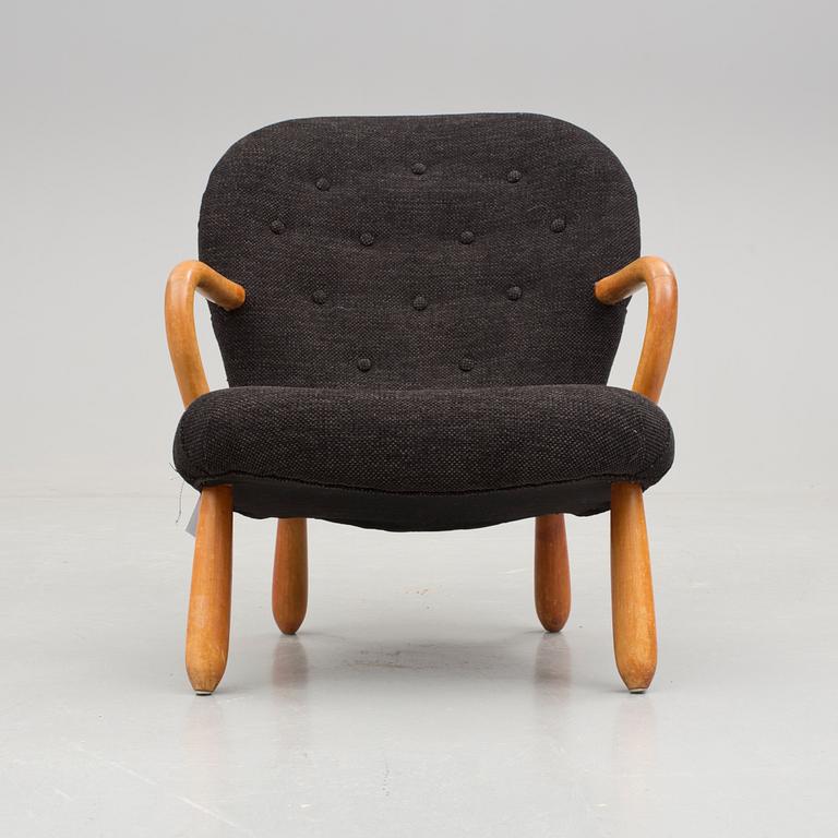 FÅTÖLJ, "Clam Chair" / "Muslinge", Philip Arctander, tillskriven, 1900-talets mitt.