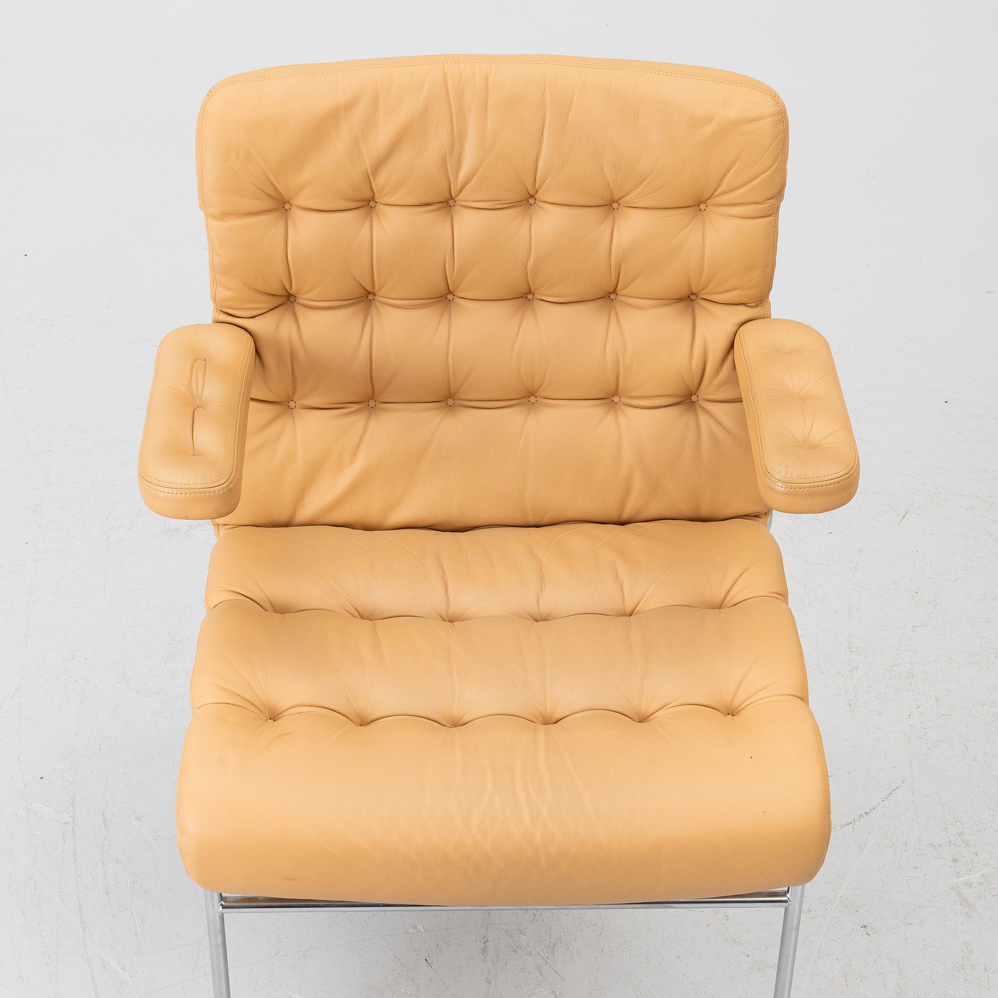 Bruno Mathsson, Armchairs, a pair, "Birgitta", Dux.
