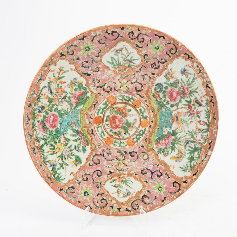 Fat, två stycken, porslin. Sen Qingdynasti, omkring 1900.