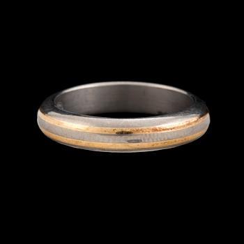 A platinum ring by Georg Jensen.