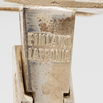Lapponia ett par manschettknappar, sterlingsilver, Finland 1978.