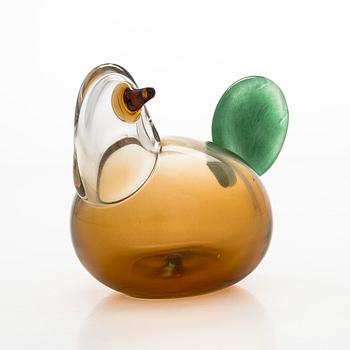 Oiva Toikka, a 'Sorja' glass bird, Signed Oiva Toikka, Nuutajärvi.