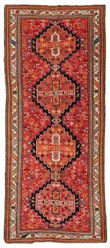 368. An antique Karabakh runner, South Caucasus, c. 292 x 124 cm.