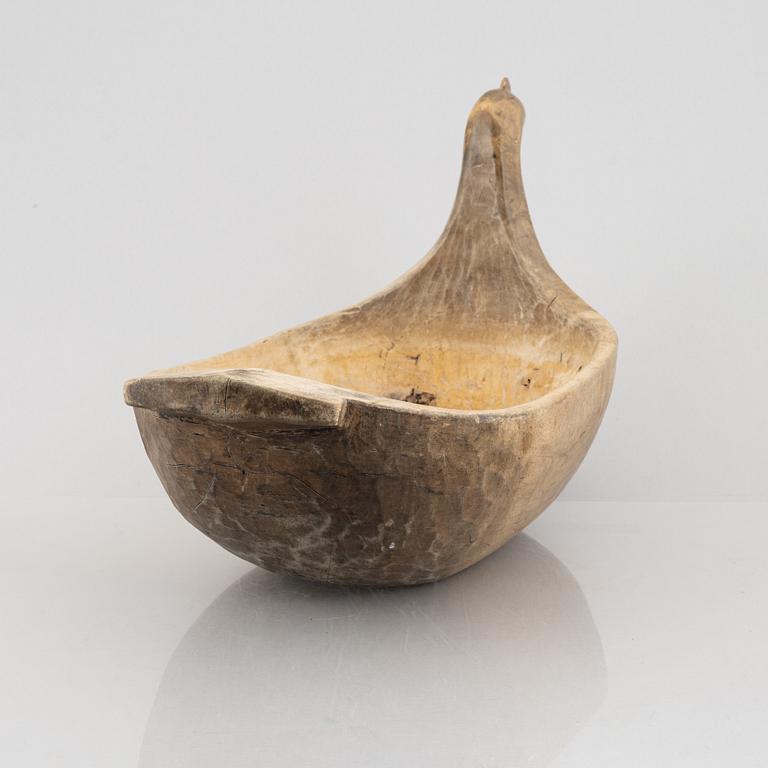 A folk art beer goose, Sweden, dated 1850.