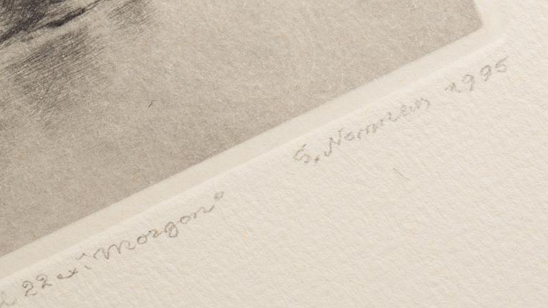 GUNNAR NORRMAN, 3 st. Torrnål. Signerade, numrerade och daterade.