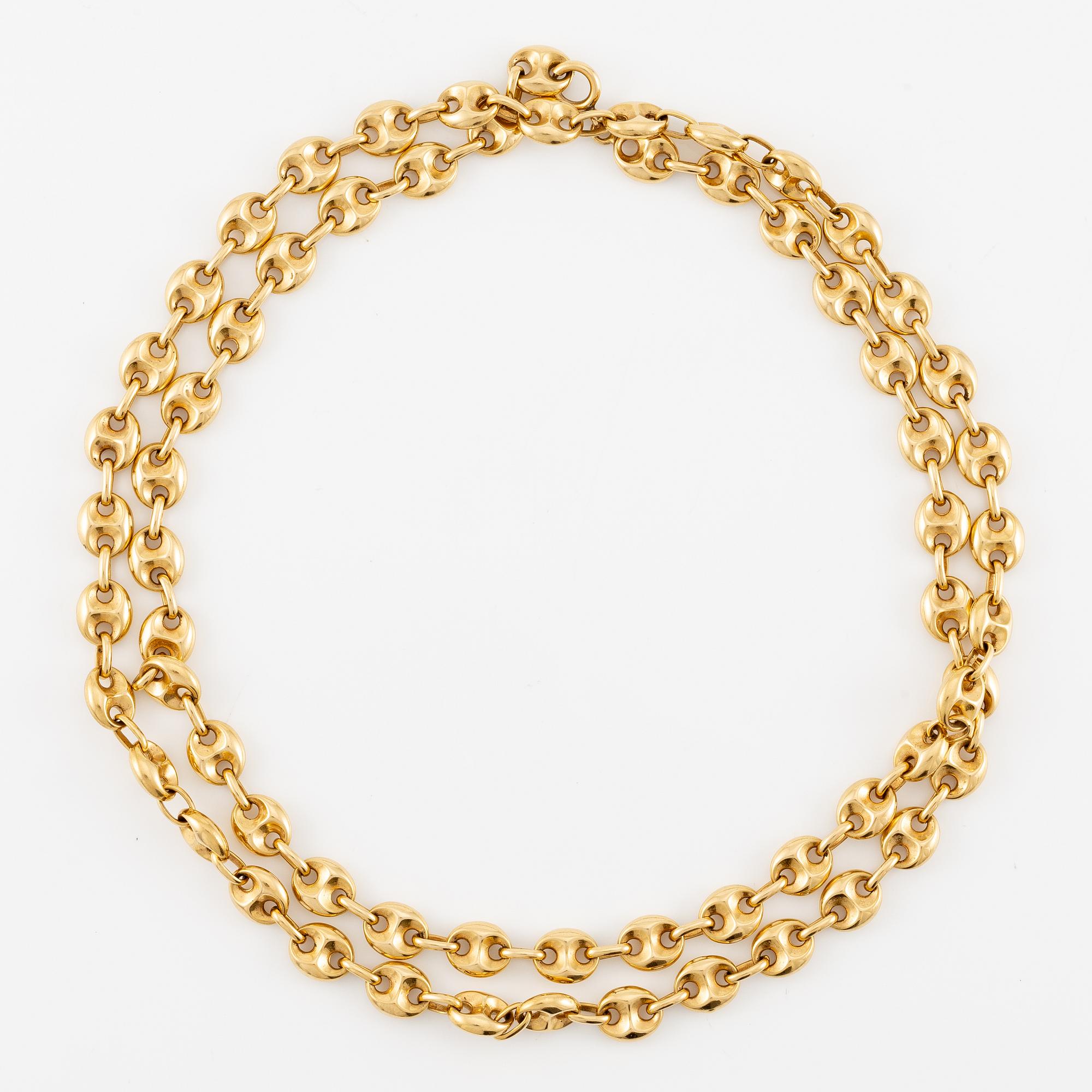Necklace 18K gold.