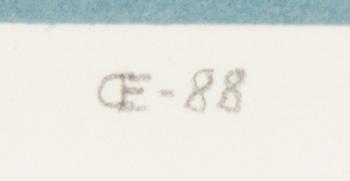 Carolus Enckell, serigrafia, signeerattu ja päivätty-88. Numeroitu 40/50.