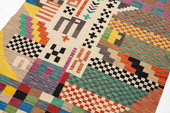 Kelim, modern, approx. 170 x 138 cm.