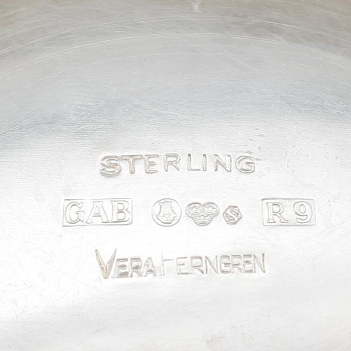 SKÅL, silver, Vera Ferngren, GAB, Stockholm 1967. Vikt ca 242 gram.