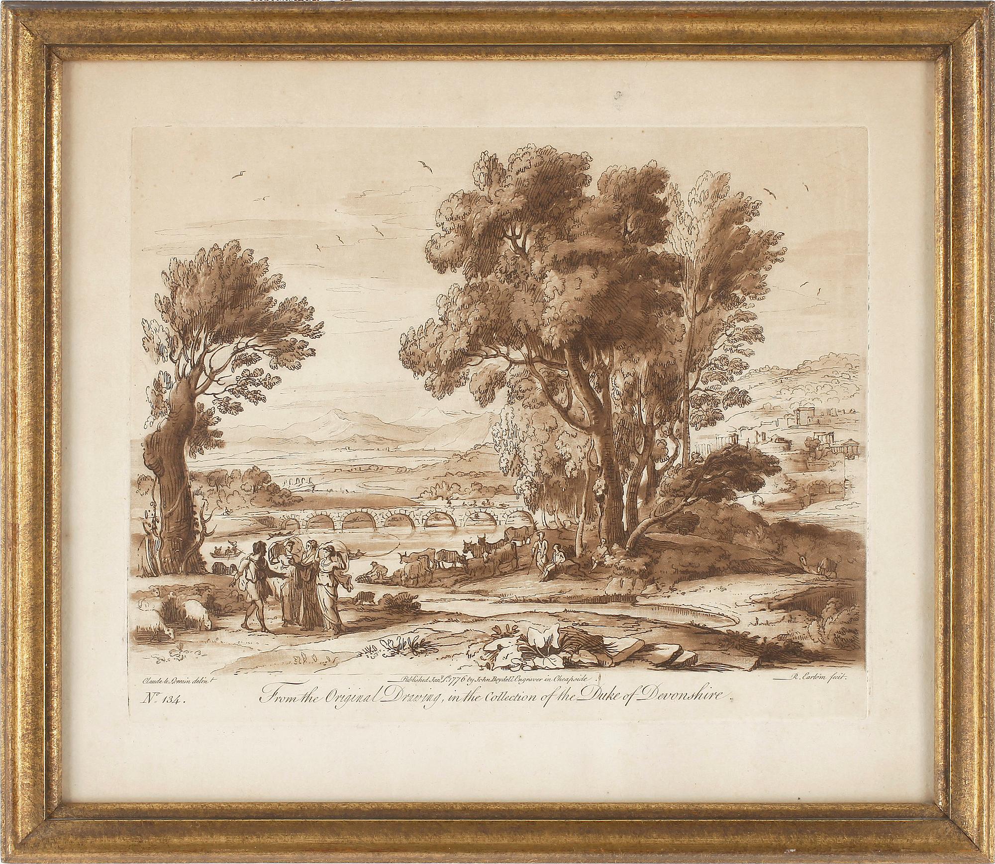 ROBERT EARLOM, 4 st, gravyrer, 1800-tal.