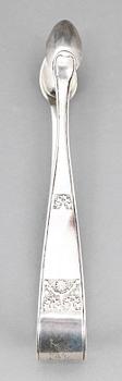 SOCKERTÅNG, silver, Pehr Olof Bäckström, Gävle 1817. Vikt ca 33 gram.