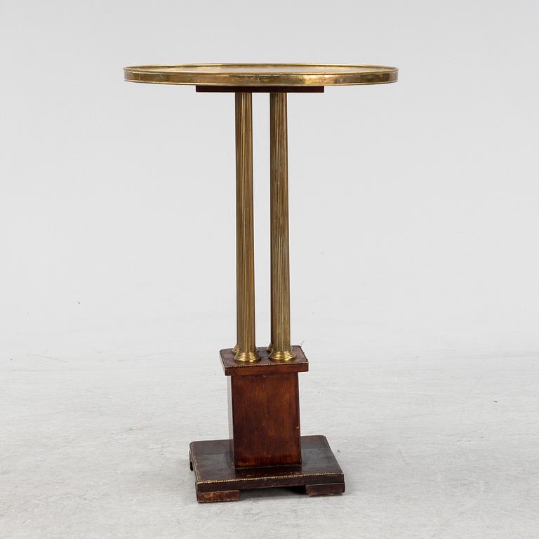 A brass side table, 1920's/30's.