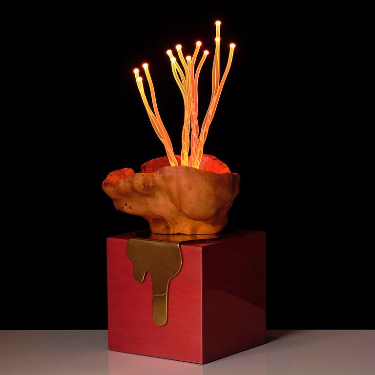 Aia Jüdes, a unique "Vril" lamp/light object, 2020.