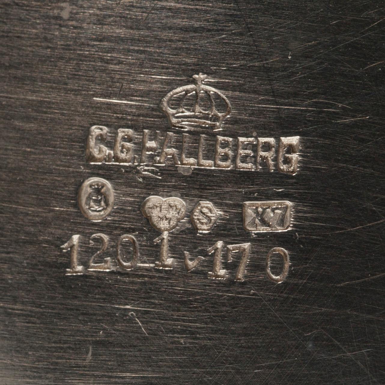SKÅL, 830 silver. Hallberg, Sverige 1924. Vikt 266 g.