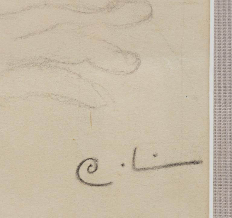 Carl Larsson, "Trollkarlen" - Study for Midvinterblot.