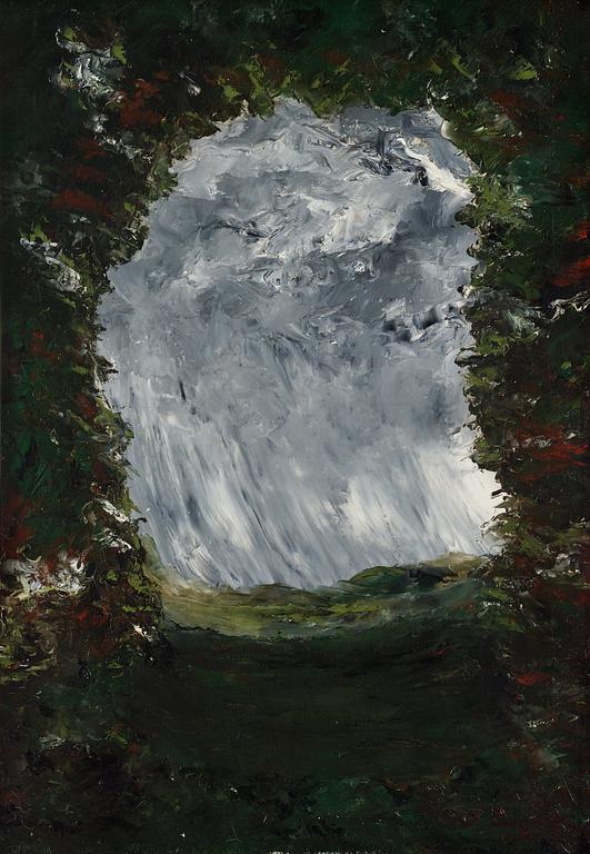 August Strindberg, "Inferno" ("The Inferno-painting") oil on canvas 100 cm*70 cm, signed and dated 1901.