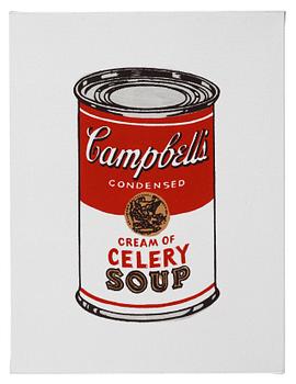 Richard H. Pettibone, "Andy Warhol, '32 Cans of Campbell's Soup', 1962".