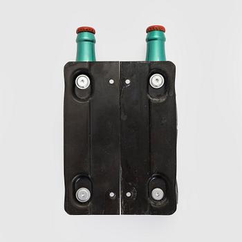 Door handles, a pair, Coca-Cola, metal, 1950/60s.