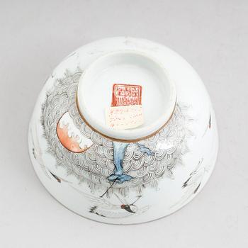 SKÅL, porslin, Kina, 1800-tal.