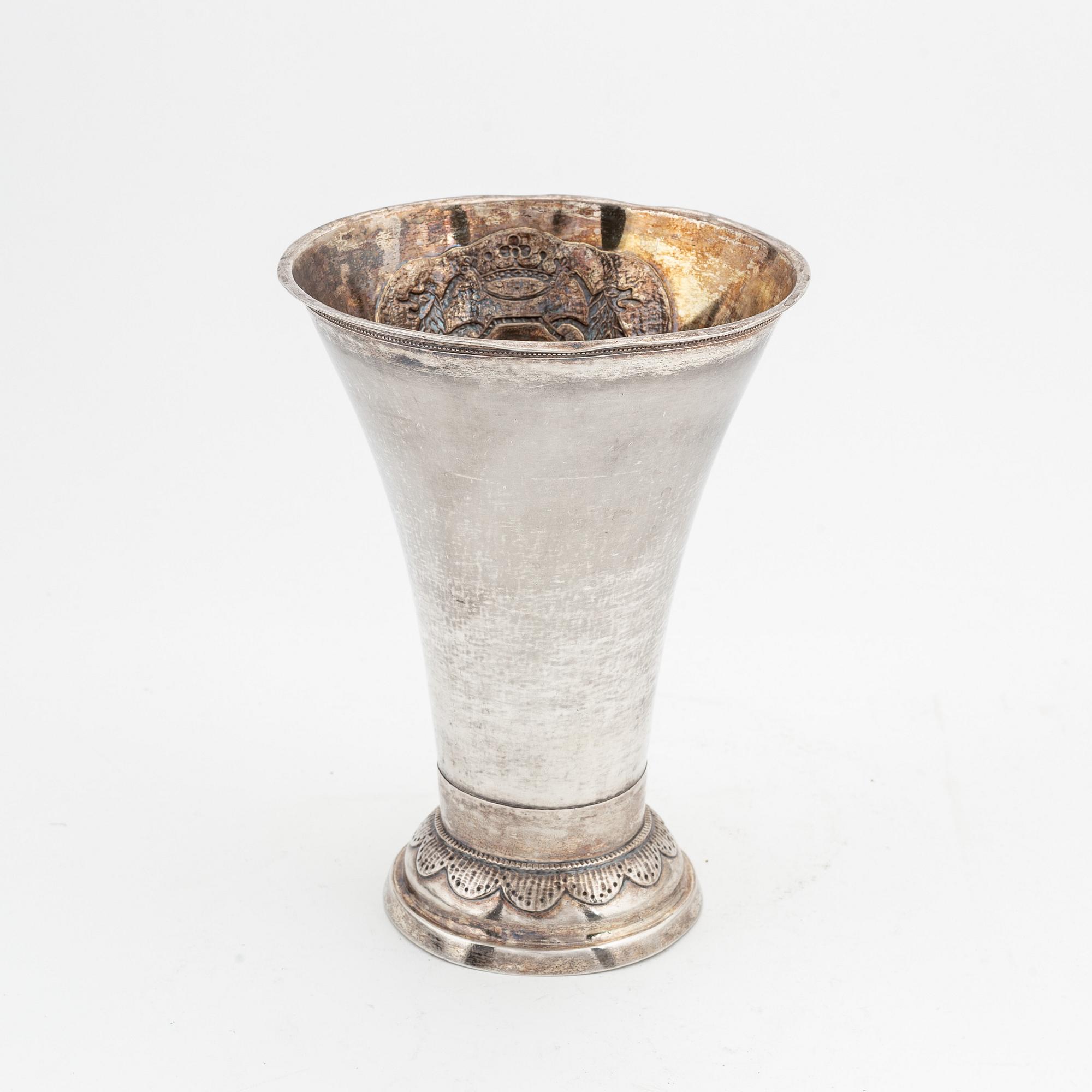 Magnus Lönberg, bägare, silver, Borås 1810.