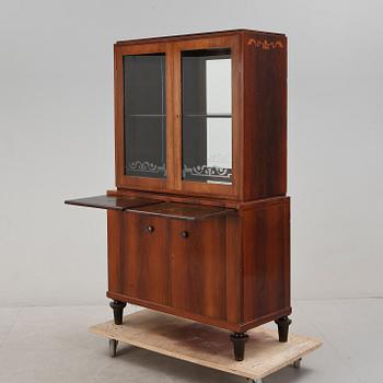 VITRINSKÅP, art deco, 1930/40-tal.