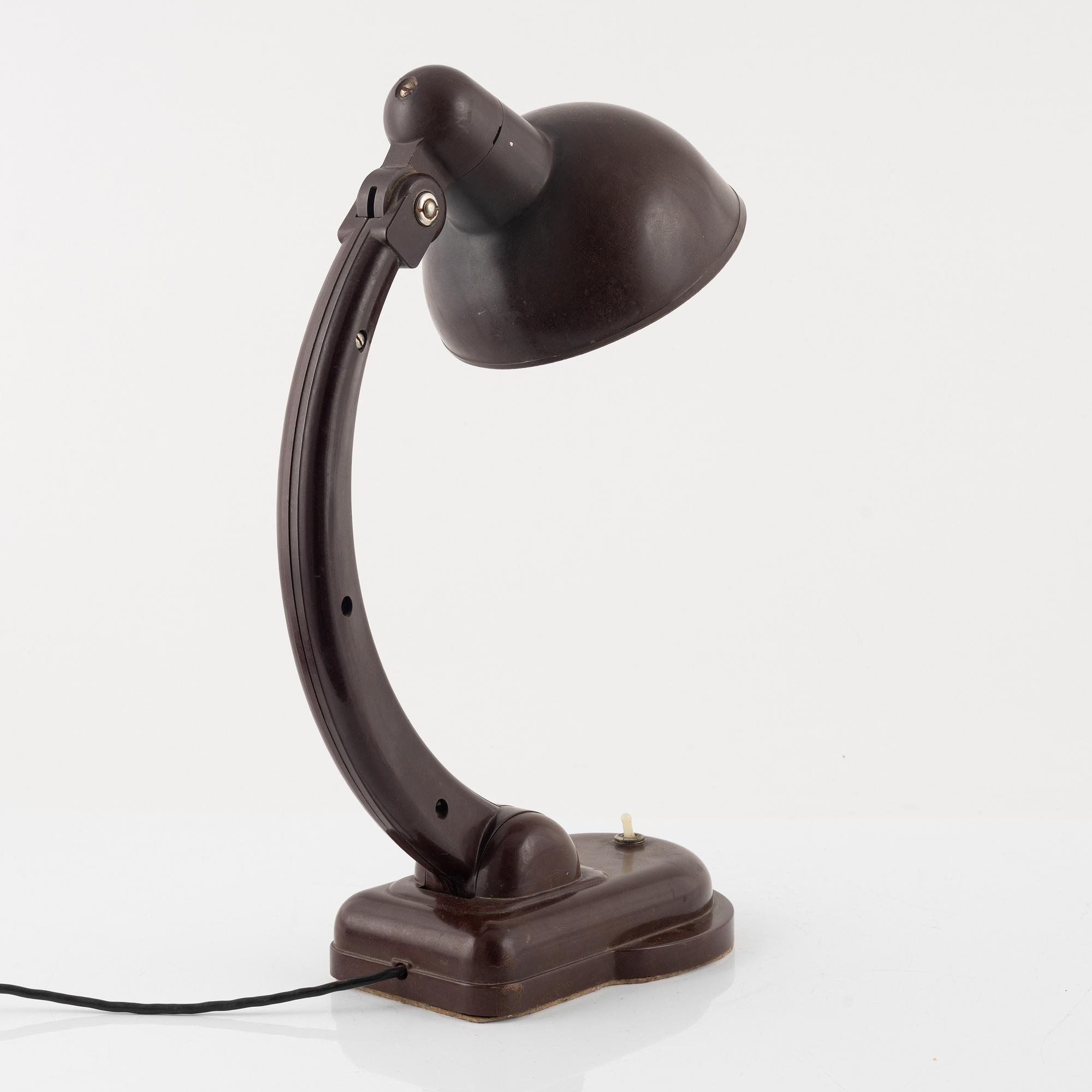A table lamp, Czechoslovakia, 1930's.