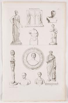 PIERRE BOUILLON, Kopparstick, 3 st, 1800-talets första fjärdedel.