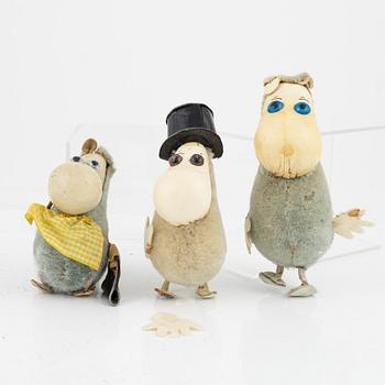 Three moomin characters, Finland, 1950's/60's.