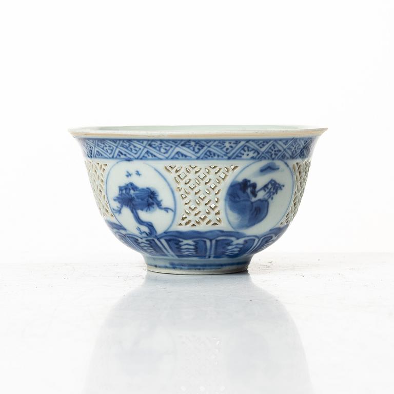 Skål, 'Hatcher cargo', porslin, Kina, Transition, 1600-tal.