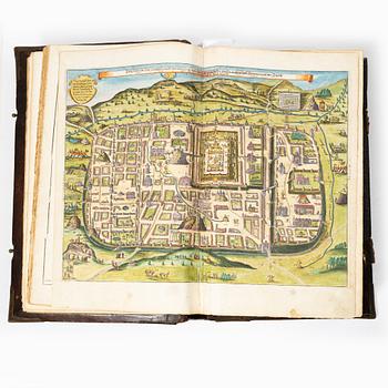 Biblia, Nürnberg 1662, med vackert bemålade gravyrer.
