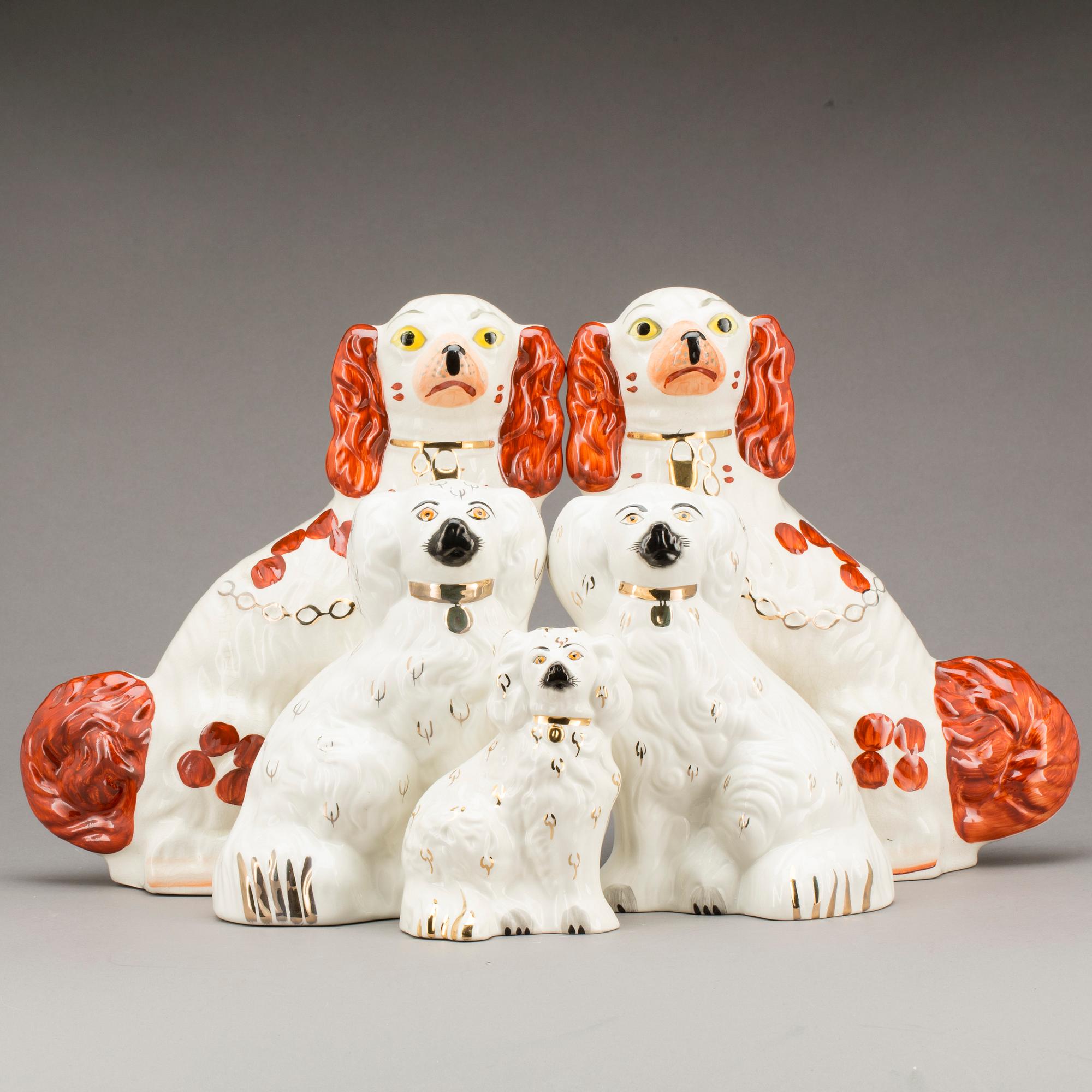 FIGURINER, 2+2+1, flintgods, England.