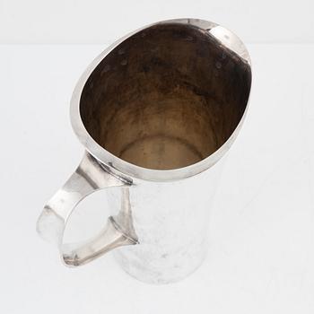 A silver jug, mark of Markströms Guldsmeds Ab, Uppsala 1968.