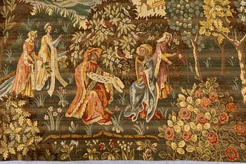 Tapestry Baroque style, first half of the 20th century, machine woven approx
156x216cm.