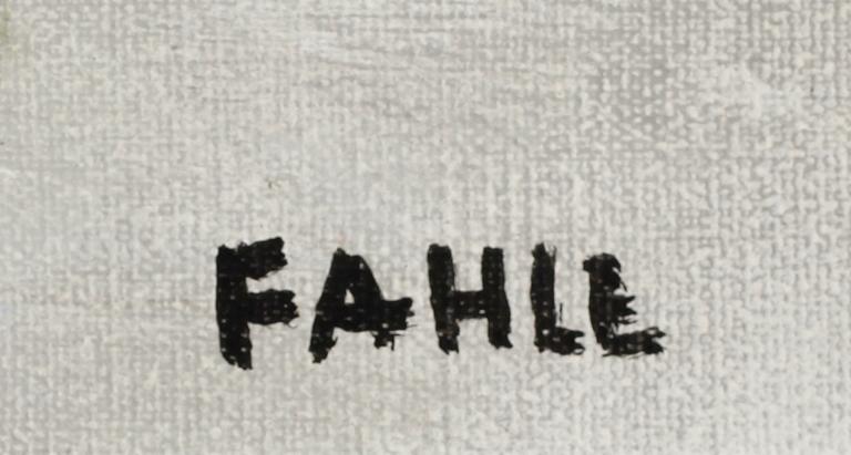 GUSTAF ADOLF FAHLE, olja på duk, signerad.