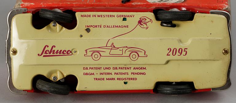 A German Schuco Fernlenk Mercedes 2095, 1950s.