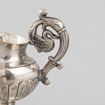 A Swedish silver Empire cream jug, mark of Carl Wilhelm Troselius, Stockholm (active 1825-1842).