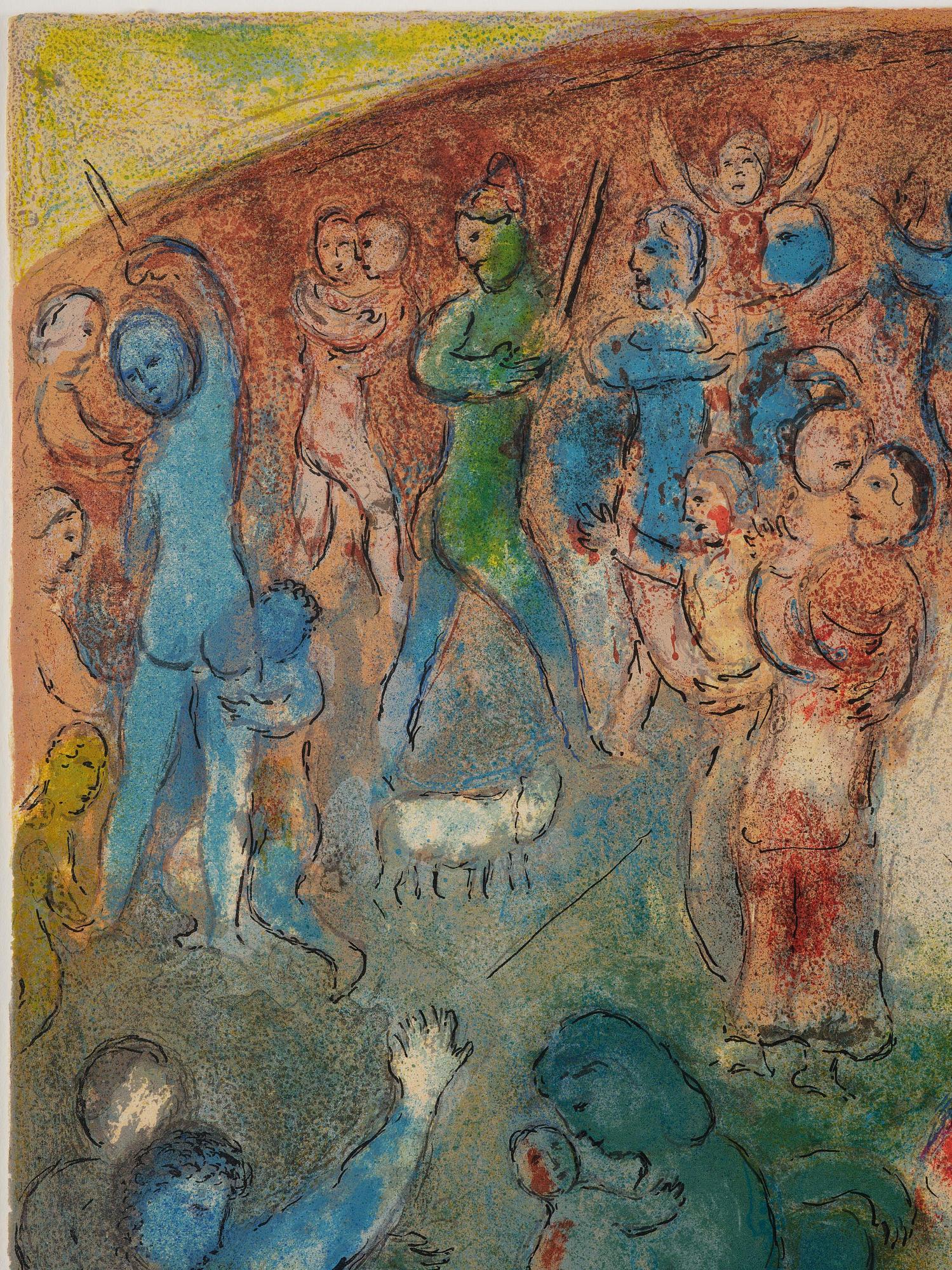 Marc Chagall, "Chloe is carried off by the Methymneans", ur: "Daphnis and Chloe".