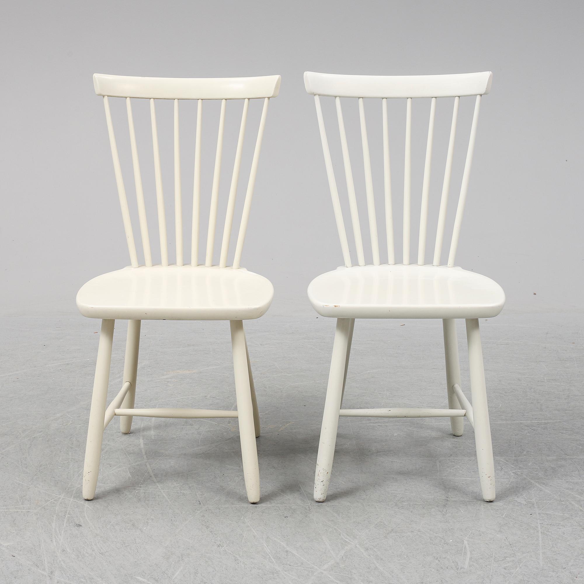 CARL MALMSTEN, stolar, 6 st, "Lilla Åland", 1960-tal.